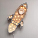 Little Lights Lampe Romrakett Grey Wood