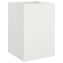 Plantekasse hvit 52x48x75 cm kaldvalset stål