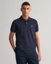 Klassisk piquéskjorte i slim fit EVENING BLUE L