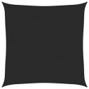 vidaXL Solseil 160 g/m² svart 6x6 m HDPE