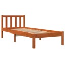 vidaXL Dagseng voksbrun 75x190 cm heltre furu 8721012406209
