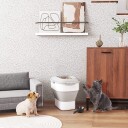 Sammenleggbar hundematoppbevaring 25L med hjul og skåler