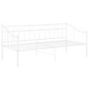 vidaXL Ramme til sovesofa hvit metall 90x200 cm