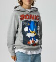 Name It Hettegenser   NkmAlfe   Sonic   Grey Melange   Name It   7 8 år (122 128)   Hettegenser Blå Grå Rød