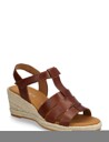 Gabor Wedge Sandal   Brown   40.5