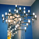 Crown Major hengelampe med 30 lyspærer svart – Nemo Nemo Lighting   Stue   Moderne   Metall   Med flere lyskilder
