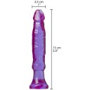 Doc Johnson Crystal Jellies Begynner Anal Dildo 15 cm   - Lilla