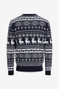 Jack & Jones   Genser Jjxmas Santa Knit Crew Neck   Blå