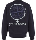 Stone Island Collegegenser   Navy Blue m. Trykk   Stone Island   12 år 152   Collegegenser   Blå