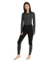 Icebreaker ZoneKnit 200 Leggings W'sblack/jet hthr/cb XL