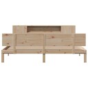  Seng med bokhylle uten madrass 180x200 cm heltre furu 3322638