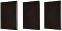 Booki Bokbind Elastisk 3pk Ensfarget Sort
