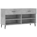 vidaXL Skobenk betonggr? 102x35x55 cm konstruert tre