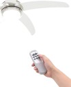 Dekorert takvifte med lys 128 cm hvit