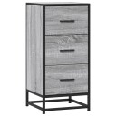  Skjenk grå sonoma 35,5x35x76 cm konstruert tre og metall 8721102840067