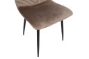 Brie Stol Beige Fløyel -