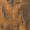 vidaXL Nattbord røkt eik 100x35x40 cm konstruert tre