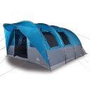 Tunneltelt for camping 5 personer blå vanntett
