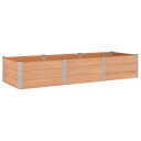 vidaXL Høybed Brun 300 x 100 x 54 cm WPC og Aluminium