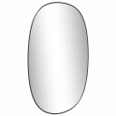 vidaXL Veggspeil svart 80x50 cm