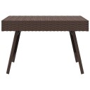 vidaXL Sammenleggbart sidebord brun 60x40x38 cm polyrotting