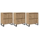  Skap 3 pcs artisan eik 180 x 35 x 70 cm Konstruert tre