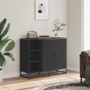  Skjenk svart 92x35x76 cm konstruert tre 8721102840784