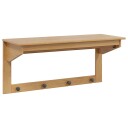 vidaXL Kleshenger HILL Honning brun 90 x 35 x 41.5 cm Massiv furu