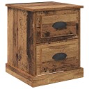  Nattbordskap Gammelt tre 39 x 39 x 47.5 cm Konstruert tre