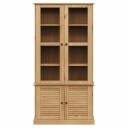 vidaXL Vitrine VIGO 85x35x170 cm heltre furu