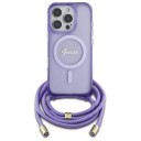 Guess Crossbody Cord MagSafe-deksel til iPhone 16 Pro - Lilla