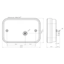 Baklampe for tilhenger LED 12 V med cambus venstre