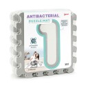 Antibakteriell Puslematte 9 Brikker Hvit/Grå