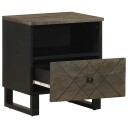  Nattbord svart 40x33x46 cm heltre mango 8721158447838