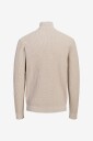 Jack & Jones Junior   Genser Jprblustanley Knit Half Zip Ch Jnr   Grå