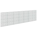 vidaXL Gabion med 3,5 mm tråd og 5x10 cm mesh 700x10x200 cm