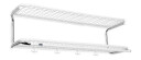 Essem Design Classic 650 hattehylle hvit/krom, 2 niv?er, 90 cm