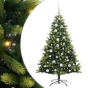  Kunstig Hengt Julegran med 150 LED lys grønn 120 cm PVC og PE