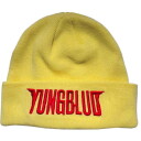 Yungblud Yungblud Unisex Beanie Hat: Red Logo Yellow