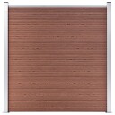 vidaXL Hagegjerde WPC 1737x186 cm brun
