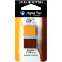 Aquafine Aquarelle Half pan Duo Naples Yellow/Burnt Umber