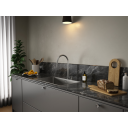 Lavabo Alkymist 787 RS kjøkkenkran med uttrekkbar overflate, pistolmetall Sort krom