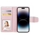 Hanman Miro2 iPhone 14 Pro Lommebok-deksel Roségull