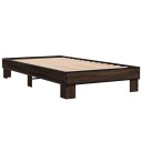  Sengeramme brun eik 100x200 cm konstruert tre og metall 8721102448492
