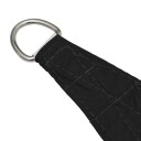 vidaXL Solseil oxfordstoff trapesformet 2/4x3 m svart