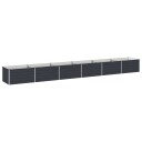vidaXL Hevet Hagebed Antrasitt 600 x 80 x 55 cm kaldvalset stål