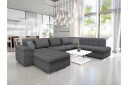 Dynir Sofa med Sjeselong og Divan 4 seter   Mørk grå/Lys grå