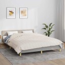 Vidaxl Vektdyne kremhvit 220x235 cm 15 kg stoff