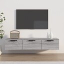 vidaXL Veggskap gr? sonoma 102x30x20 cm konstruert tre