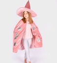 Den Goda Fen Fløyelskappe med lue Dusty Pink 3-8 år F77602